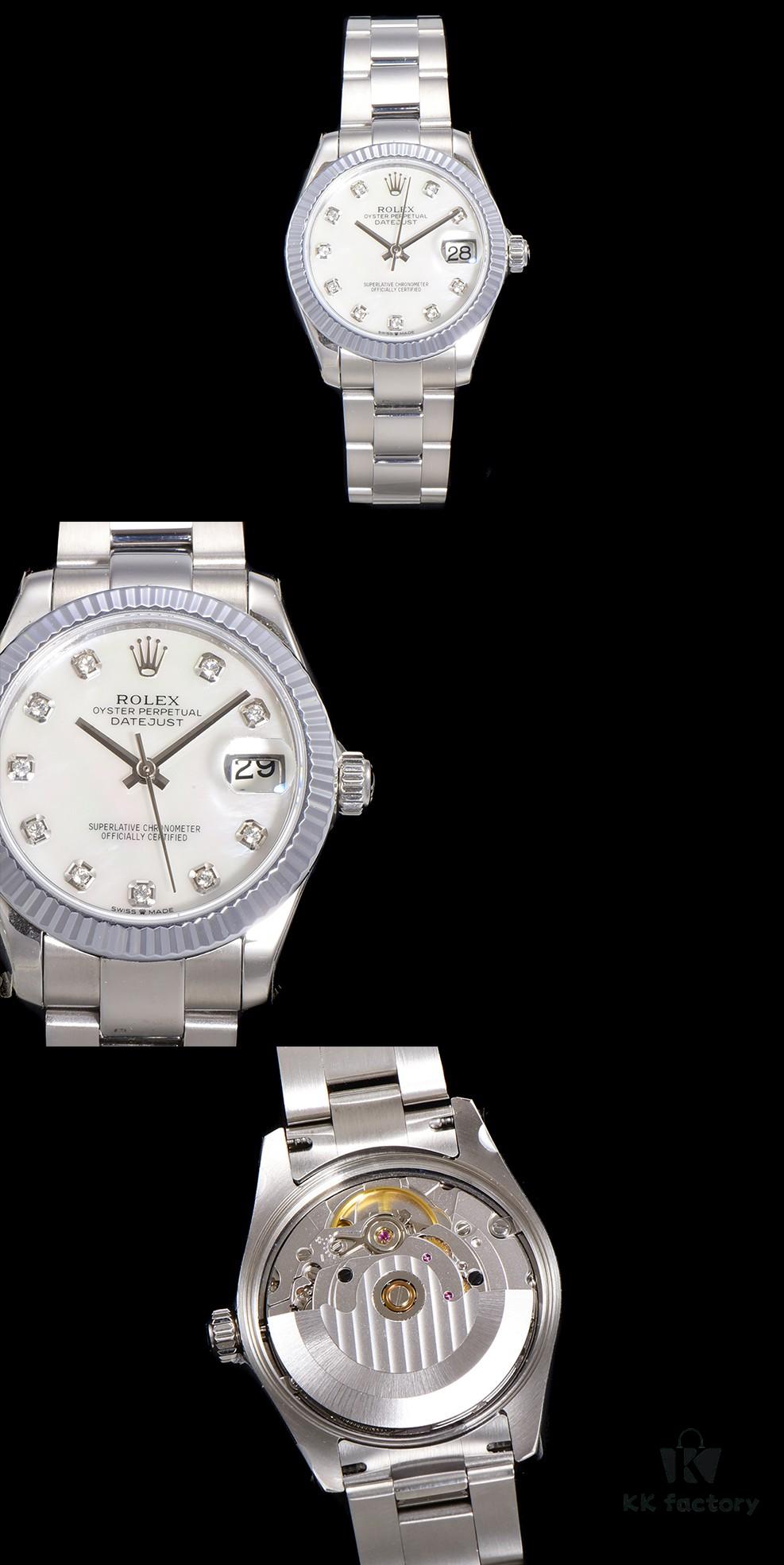 N2 Premium [Affordable Price] Oyster Perpetual Datejust 31 Series with Exclusive Classic Diamond Bezel