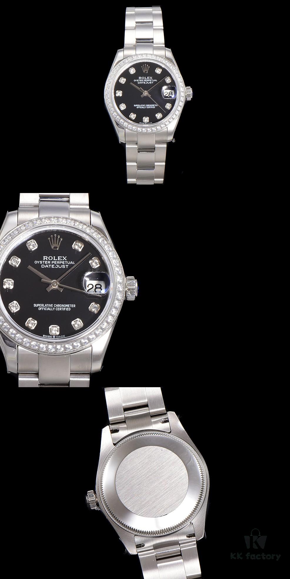 N2 Premium [Affordable Price] Oyster Perpetual Datejust 31 Series with Exclusive Classic Diamond Bezel