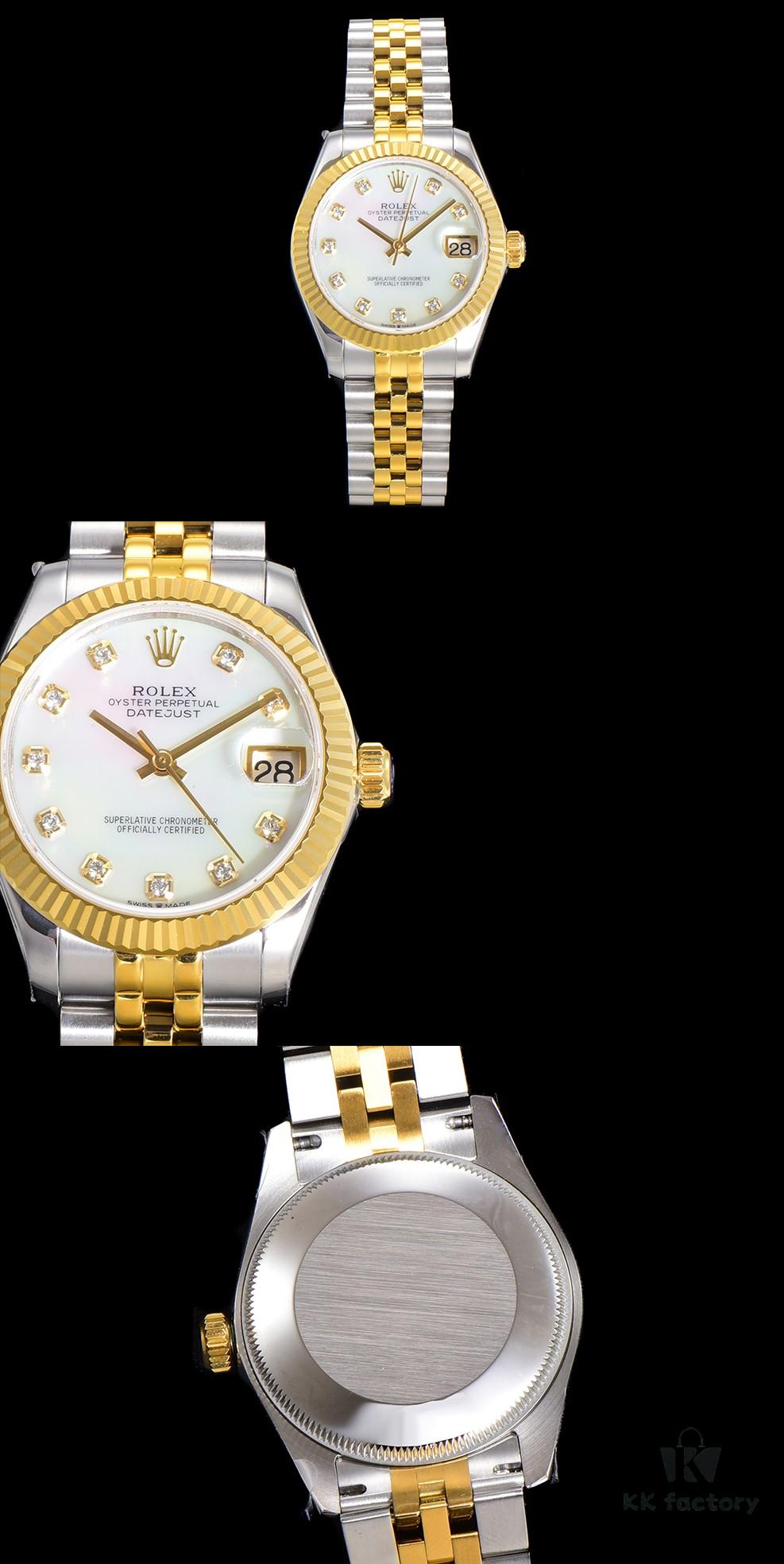 N2 Premium [Affordable Price] Oyster Perpetual Datejust 31 Series with Exclusive Classic Diamond Bezel