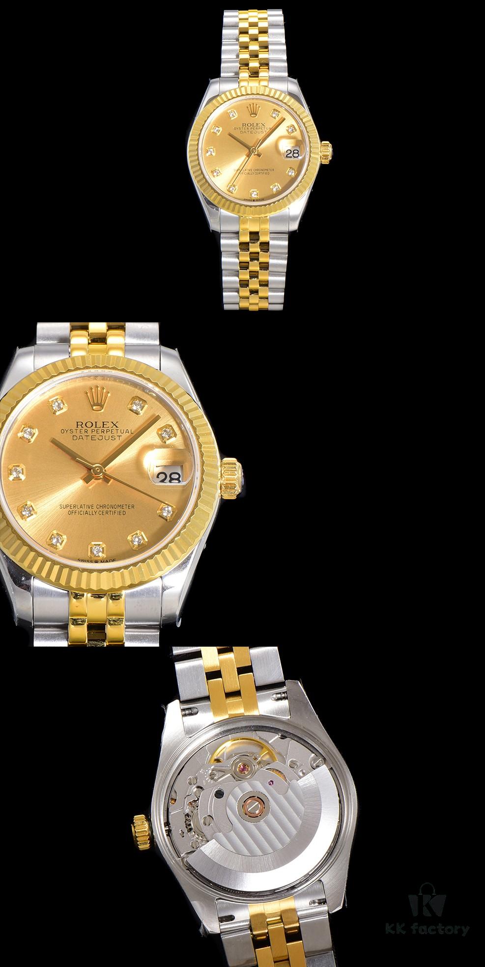 N2 Premium [Affordable Price] Oyster Perpetual Datejust 31 Series with Exclusive Classic Diamond Bezel