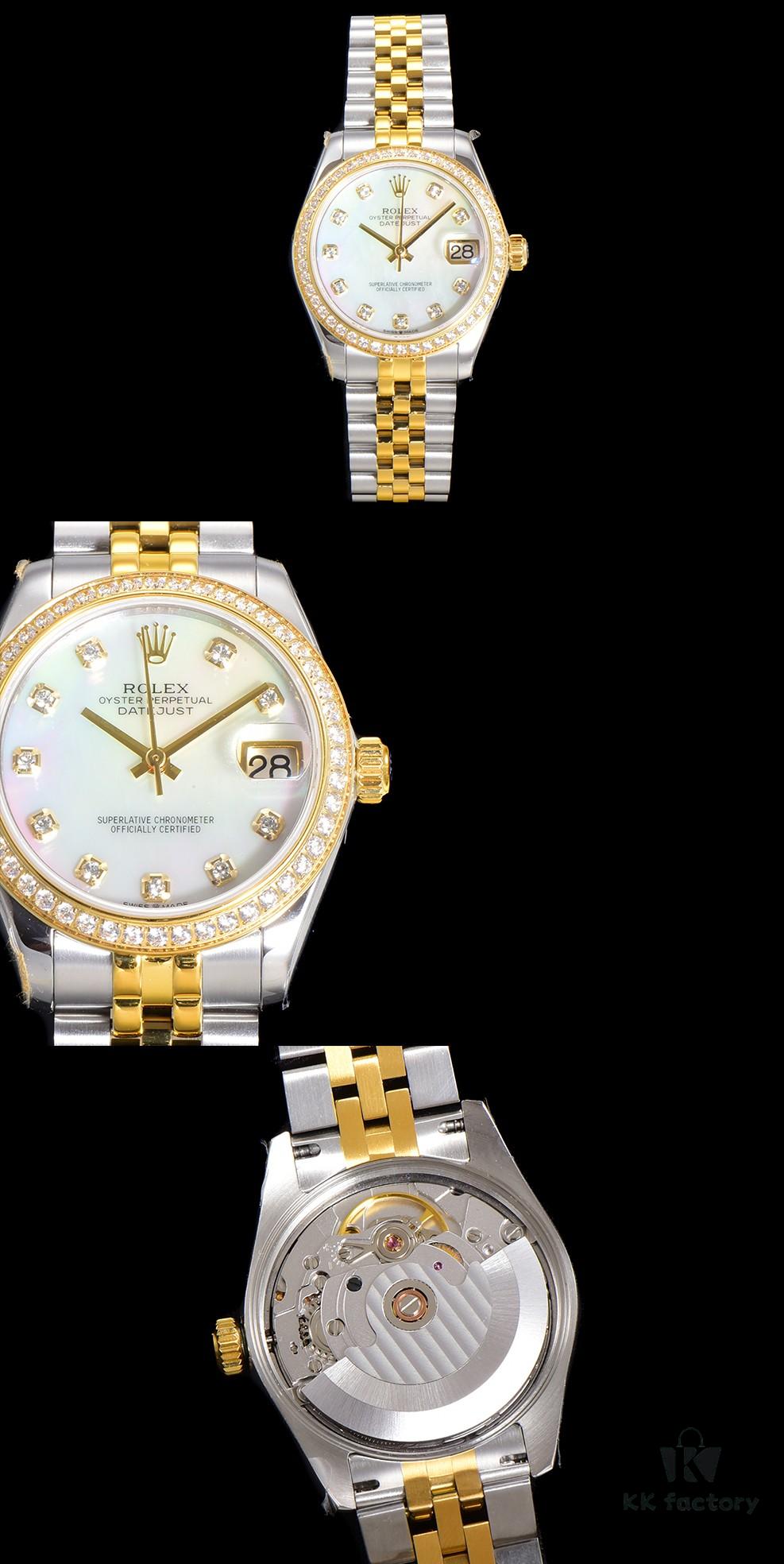 N2 Premium [Affordable Price] Oyster Perpetual Datejust 31 Series with Exclusive Classic Diamond Bezel