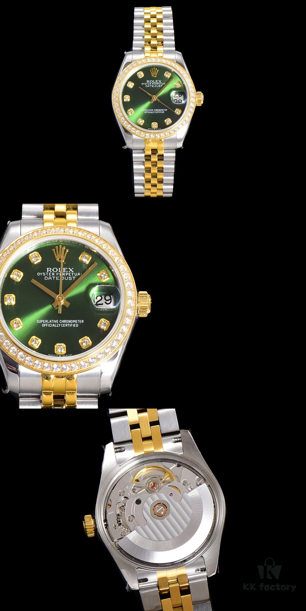 N2 Premium [Affordable Price] Oyster Perpetual Datejust 31 Series with Exclusive Classic Diamond Bezel