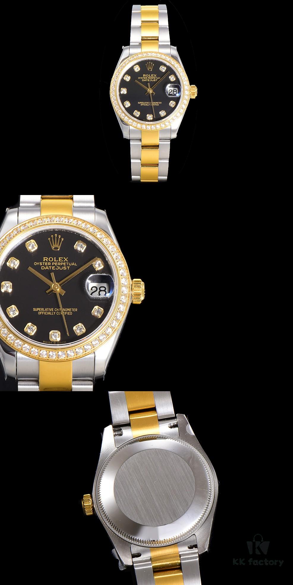 N2 Premium [Affordable Price] Oyster Perpetual Datejust 31 Series with Exclusive Classic Diamond Bezel