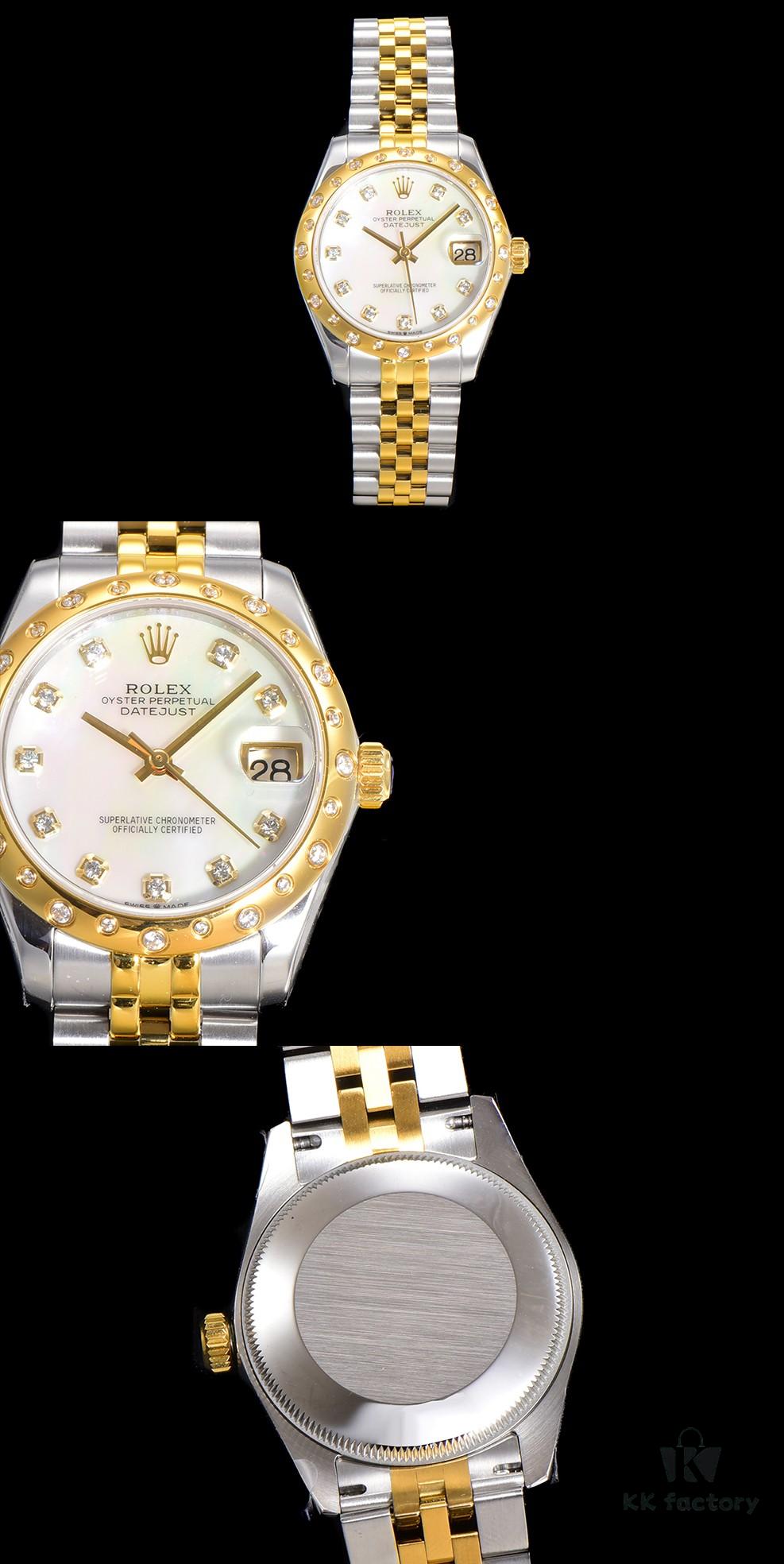 N2 Premium [Affordable Price] Oyster Perpetual Datejust 31 Series with Exclusive Classic Small Diamond Bezel