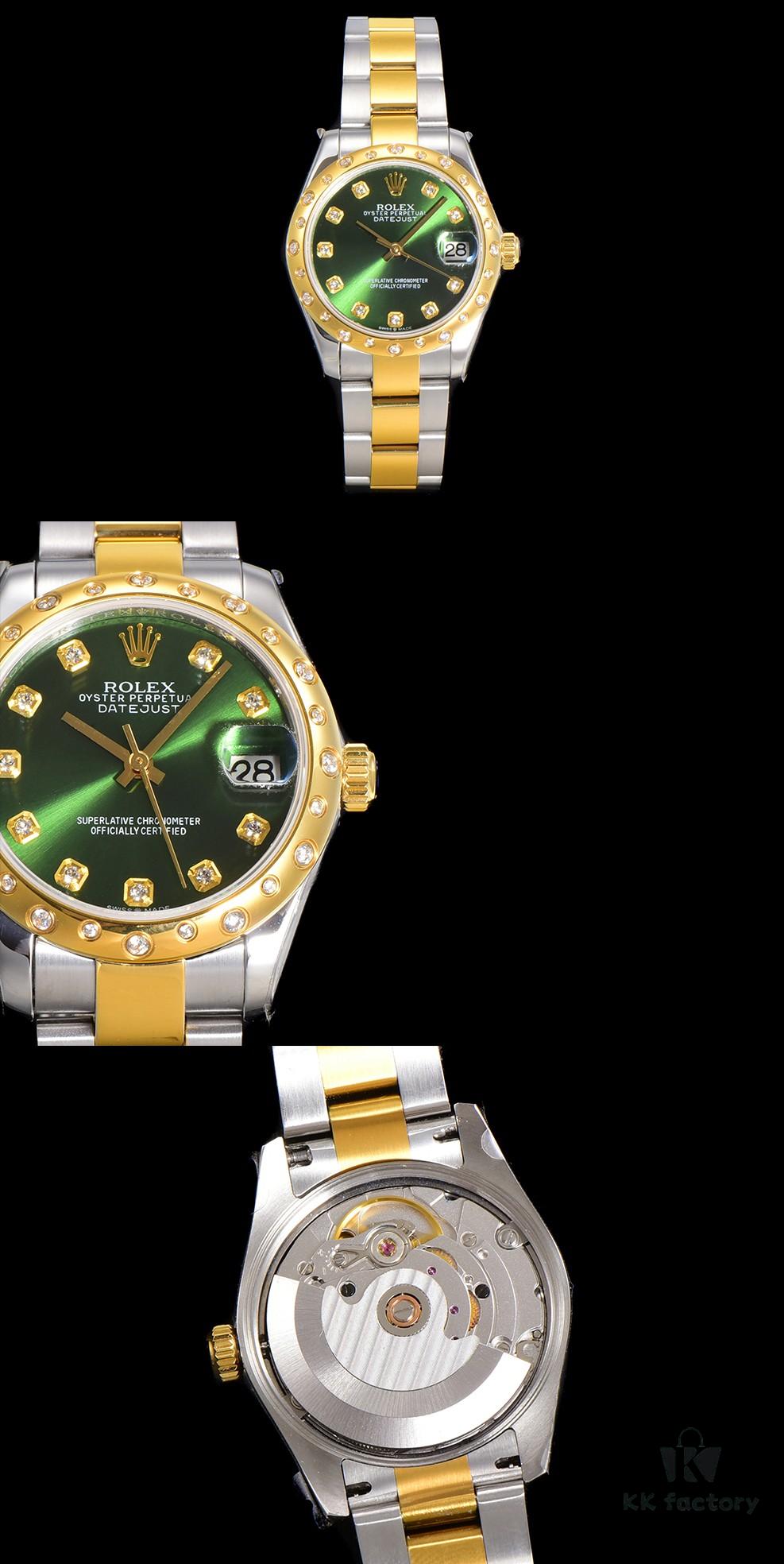 N2 Premium [Affordable Price] Oyster Perpetual Datejust 31 Series with Exclusive Classic Diamond Bezel