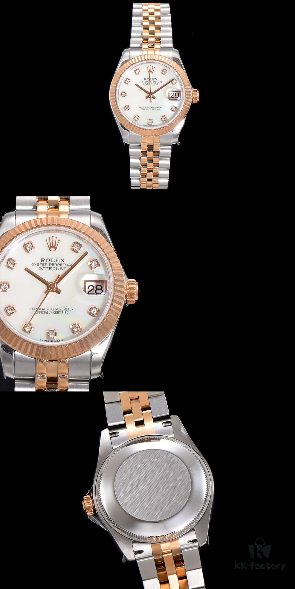 N2 Premium [Affordable Price] Oyster Perpetual Datejust 31 Series with Exclusive Classic Diamond Bezel