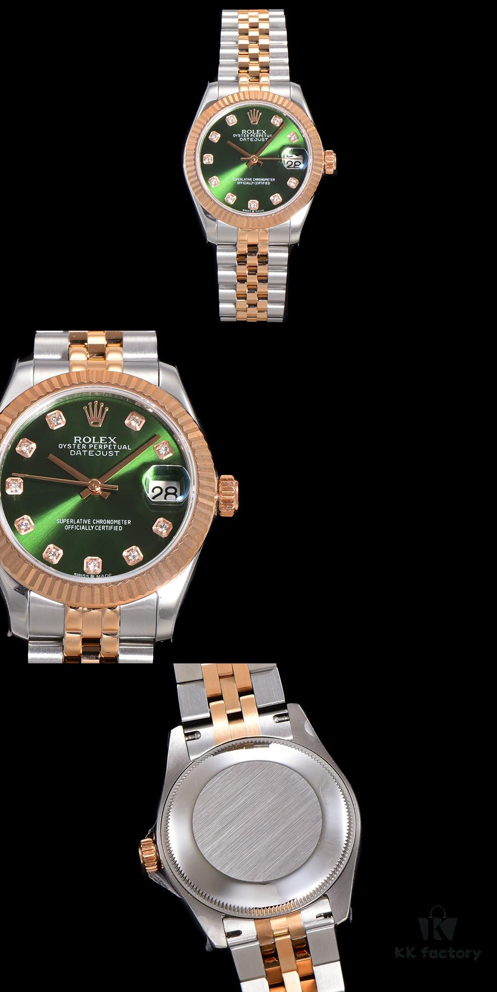 N2 Premium [Affordable Price] Oyster Perpetual Datejust 31 Series with Exclusive Classic Diamond Bezel