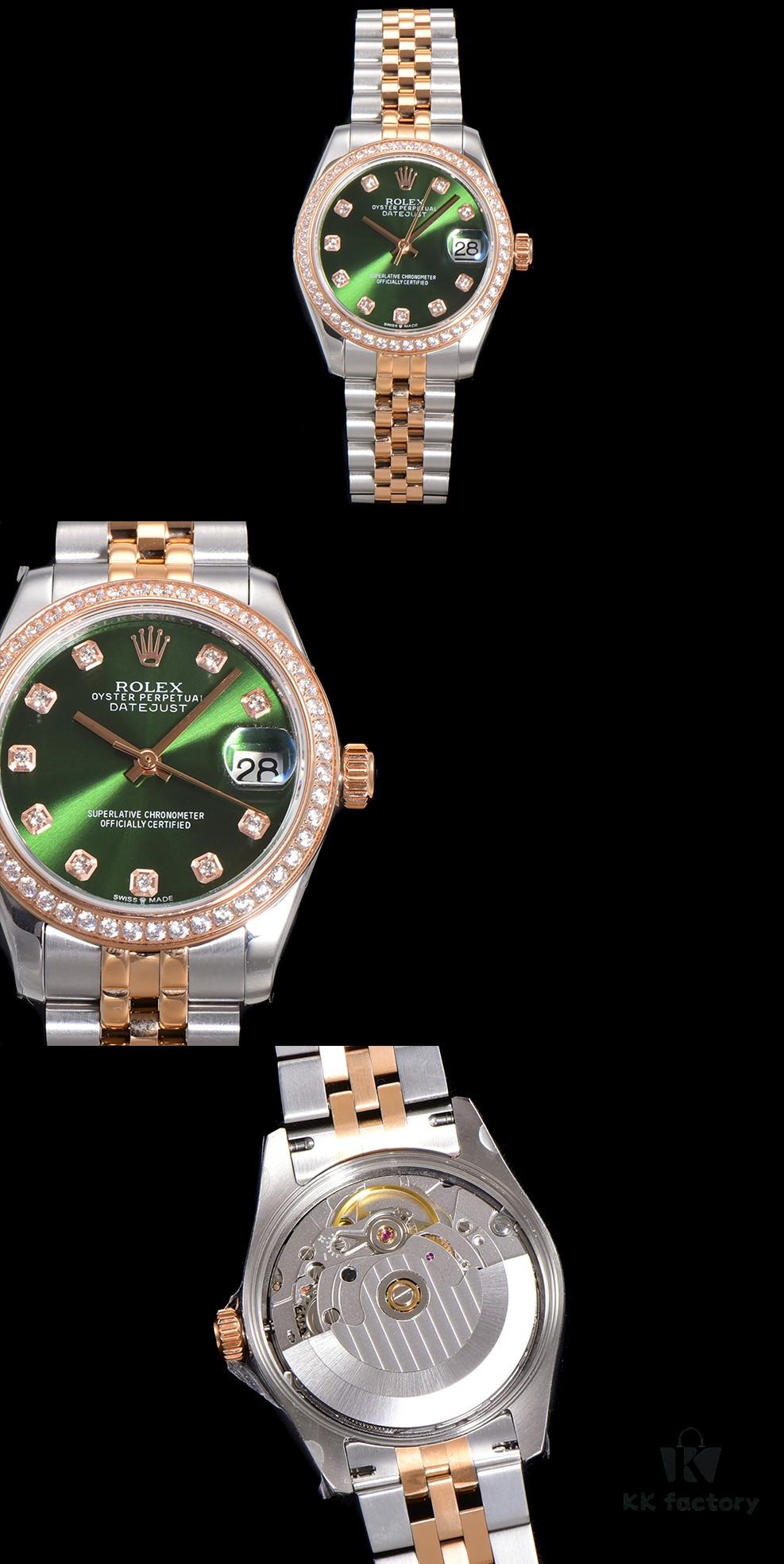 N2 Premium [Affordable Price] Oyster Perpetual Datejust 31 Series with Exclusive Classic Diamond Bezel