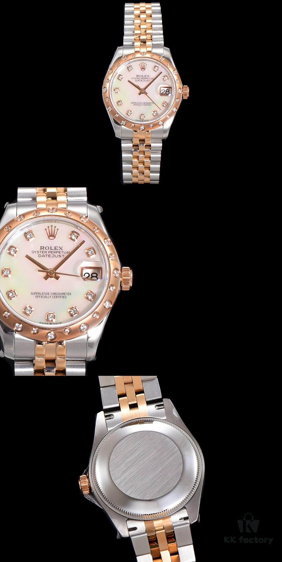 N2 Premium [Affordable Price] Oyster Perpetual Datejust 31 Series with Exclusive Classic Diamond Bezel