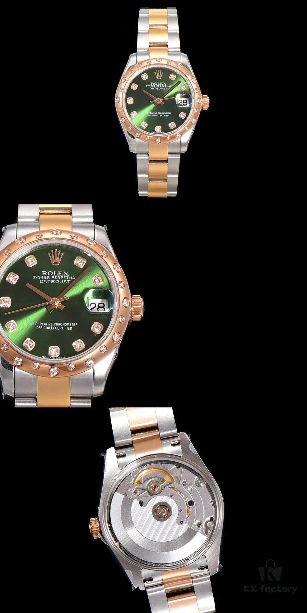 N2 Premium [Affordable Price] Oyster Perpetual Datejust 31 Series with Exclusive Classic Diamond Bezel