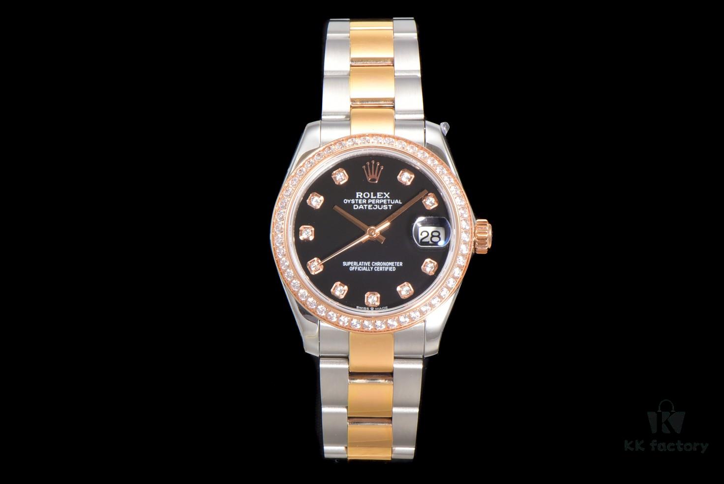 N2 Premium [Affordable Price] Oyster Perpetual Datejust 31 Series with Exclusive Classic Diamond Bezel