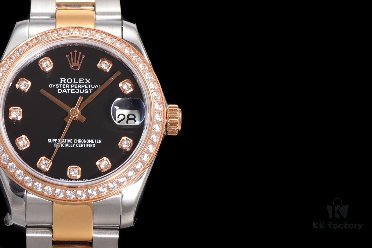 N2 Premium [Affordable Price] Oyster Perpetual Datejust 31 Series with Exclusive Classic Diamond Bezel