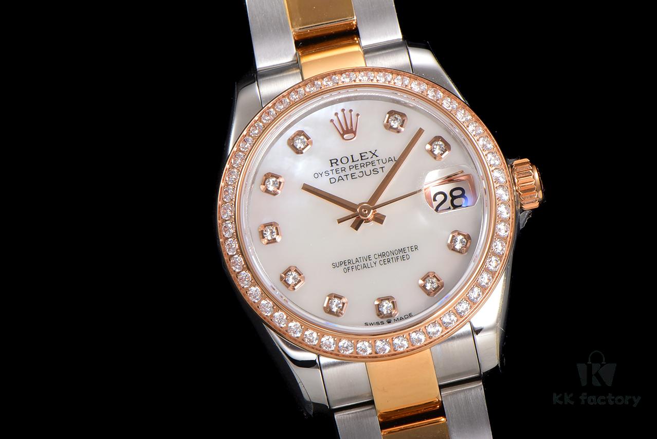 N2 Premium [Affordable Price] Oyster Perpetual Datejust 31 Series with Exclusive Classic Full Diamond Bezel