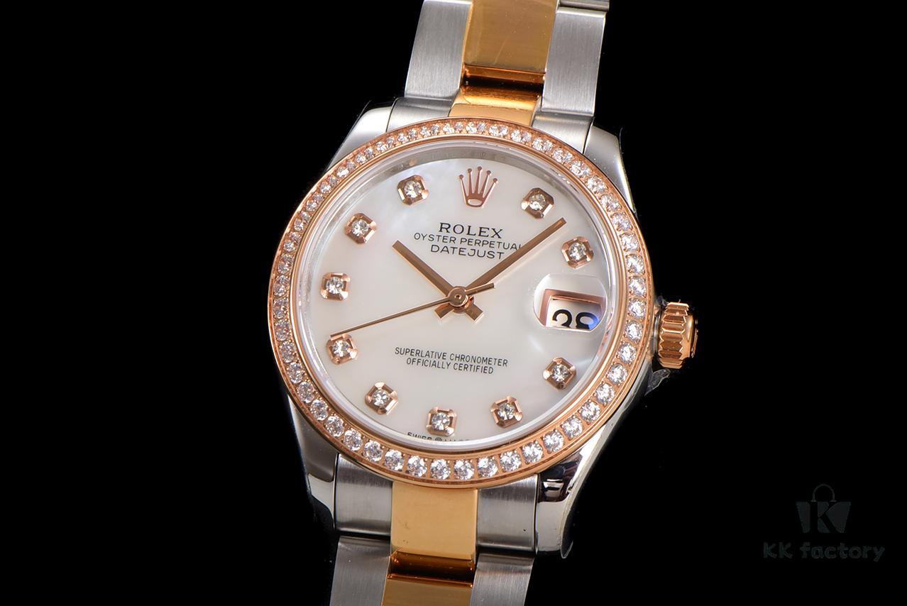 N2 Premium [Affordable Price] Oyster Perpetual Datejust 31 Series with Exclusive Classic Full Diamond Bezel