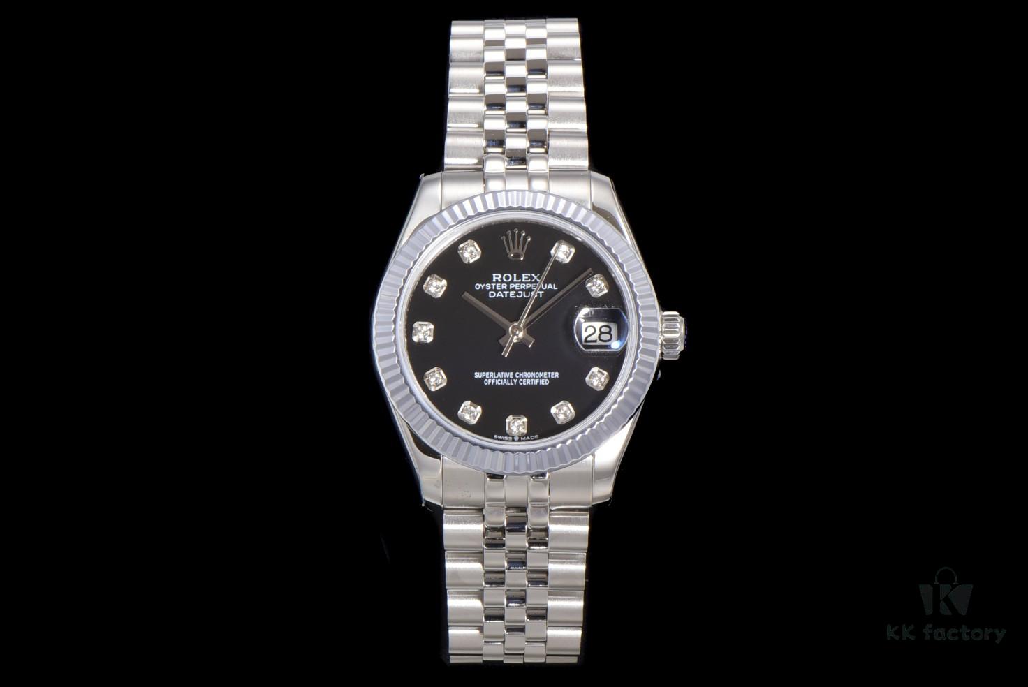 N2 Premium [Affordable Price] Oyster Perpetual Datejust 31 Series with Exclusive Classic Diamond Bezel