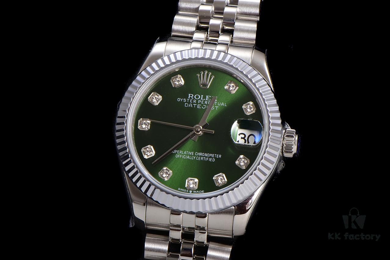 N2 Premium [Affordable Price] Oyster Perpetual Datejust 31 Series with Exclusive Classic Full Diamond Bezel