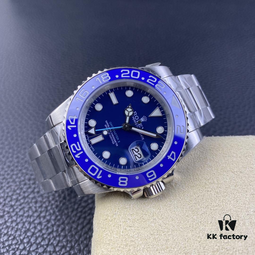 OW Factory Rolex GMT-Master Series 3186 Movement 40mm 904L Stainless Steel