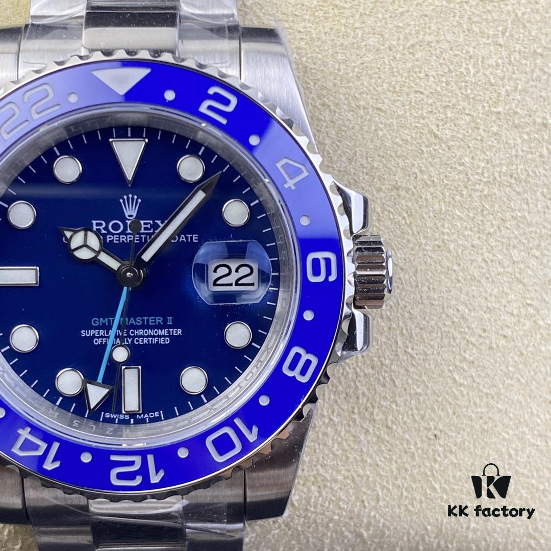 OW Factory Rolex GMT-Master Series 3186 Movement 40mm 904L Stainless Steel