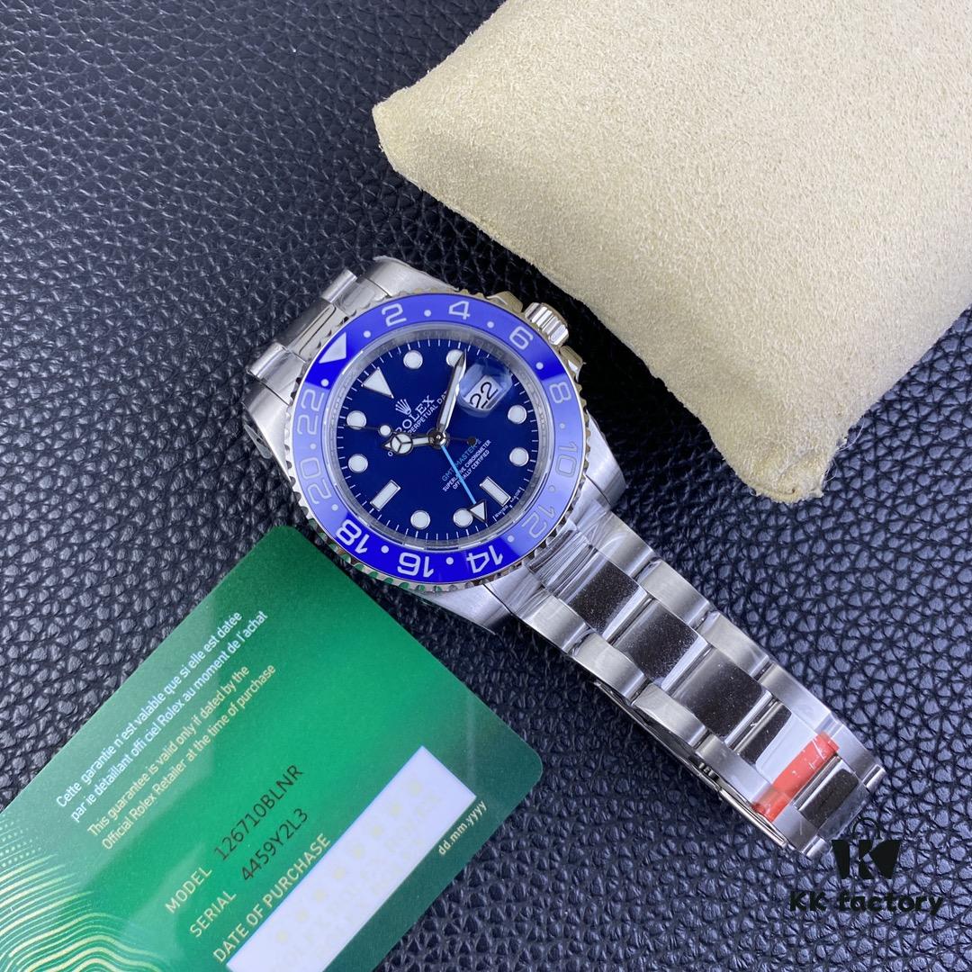 OW Factory Rolex GMT-Master Series 3186 Movement 40mm 904L Stainless Steel