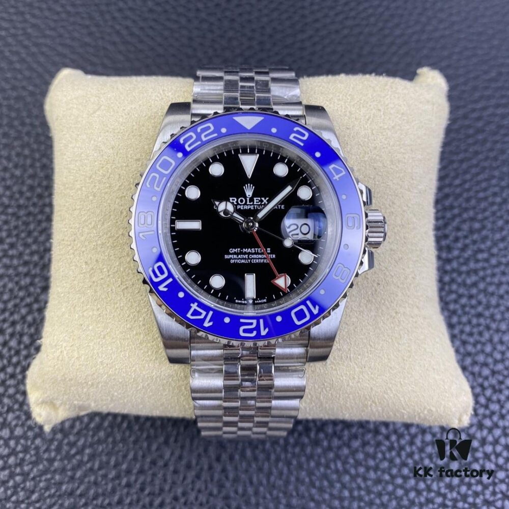 OW Factory Rolex Blue Circle GMT-Master Series 3186 Movement 40mm 904L Stainless Steel