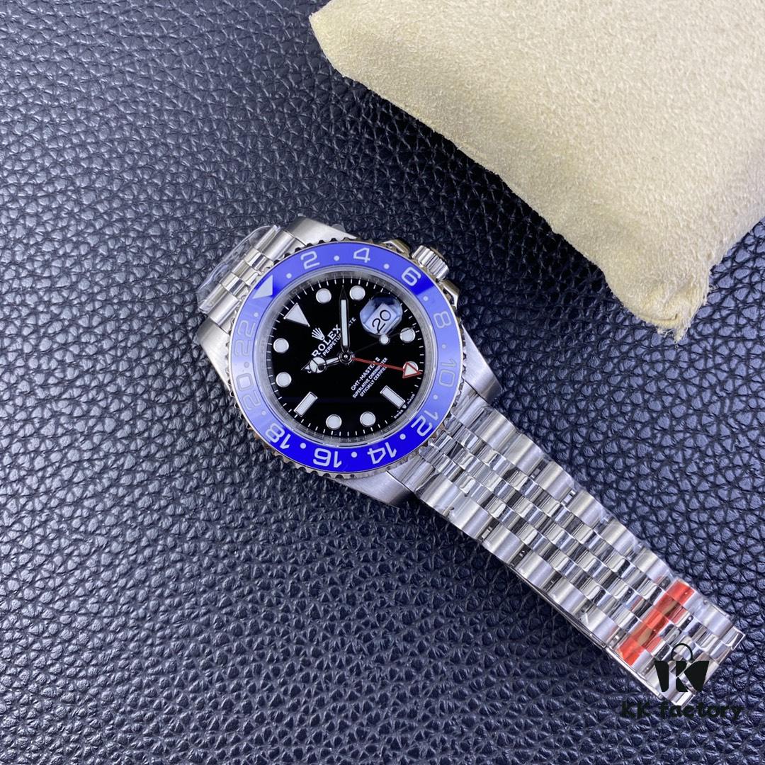 OW Factory Rolex Blue Circle GMT-Master Series 3186 Movement 40mm 904L Stainless Steel