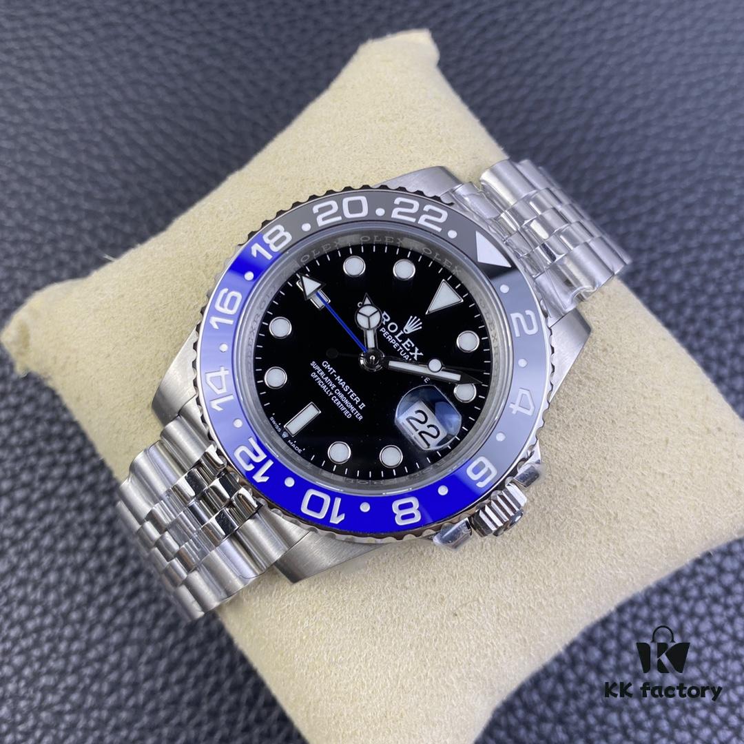 OW Factory Rolex GMT-Master Series 3186 Movement 40mm 904L Stainless Steel