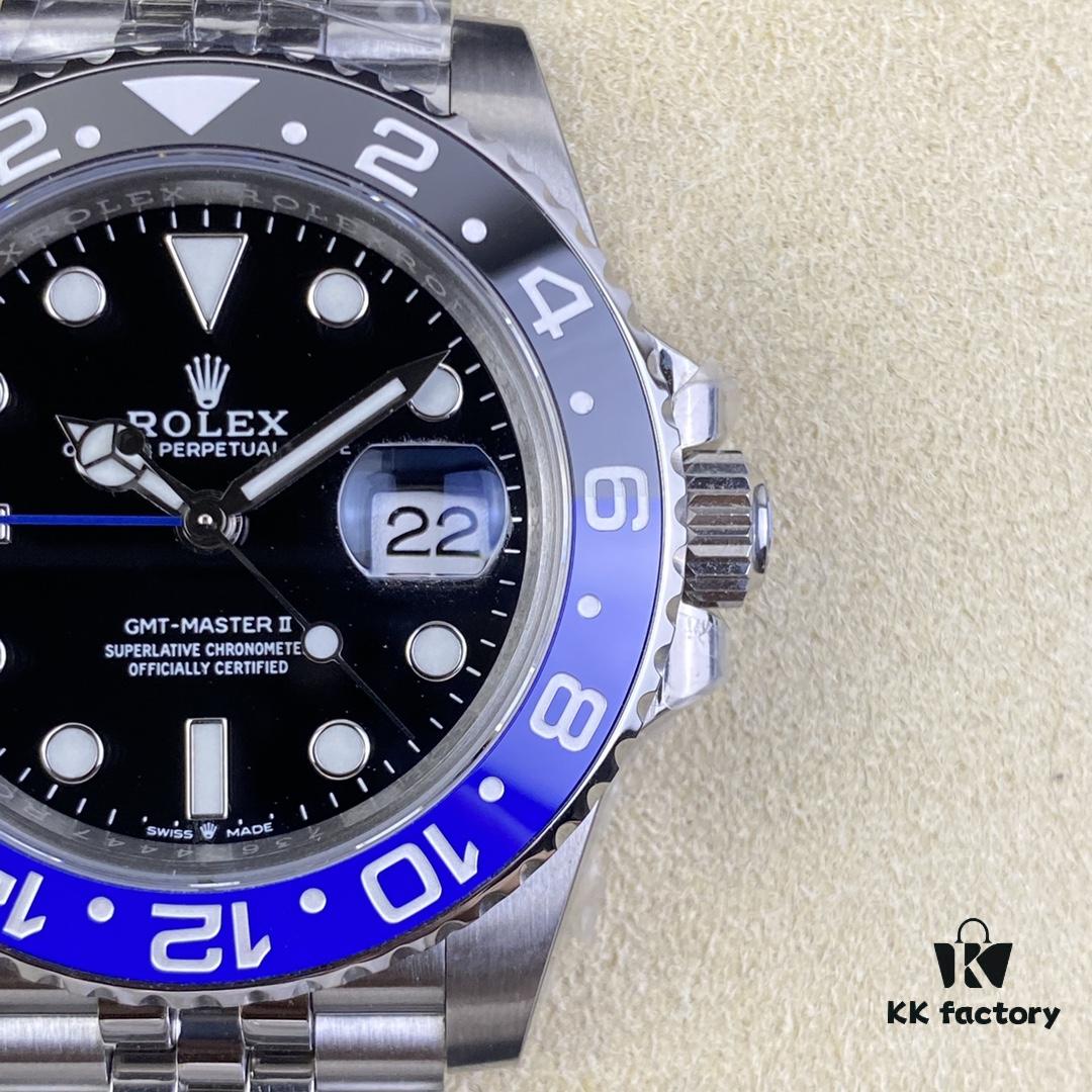 OW Factory Rolex GMT-Master Series 3186 Movement 40mm 904L Stainless Steel