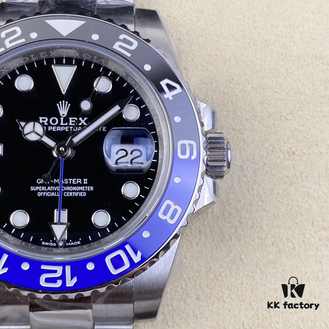 OW Factory Rolex GMT-Master Series 3186 Movement 40mm 904L Stainless Steel