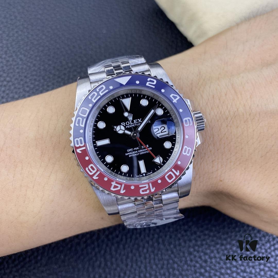 OW Factory Rolex GMT-Master Series 3186 Movement 40mm 904L Stainless Steel