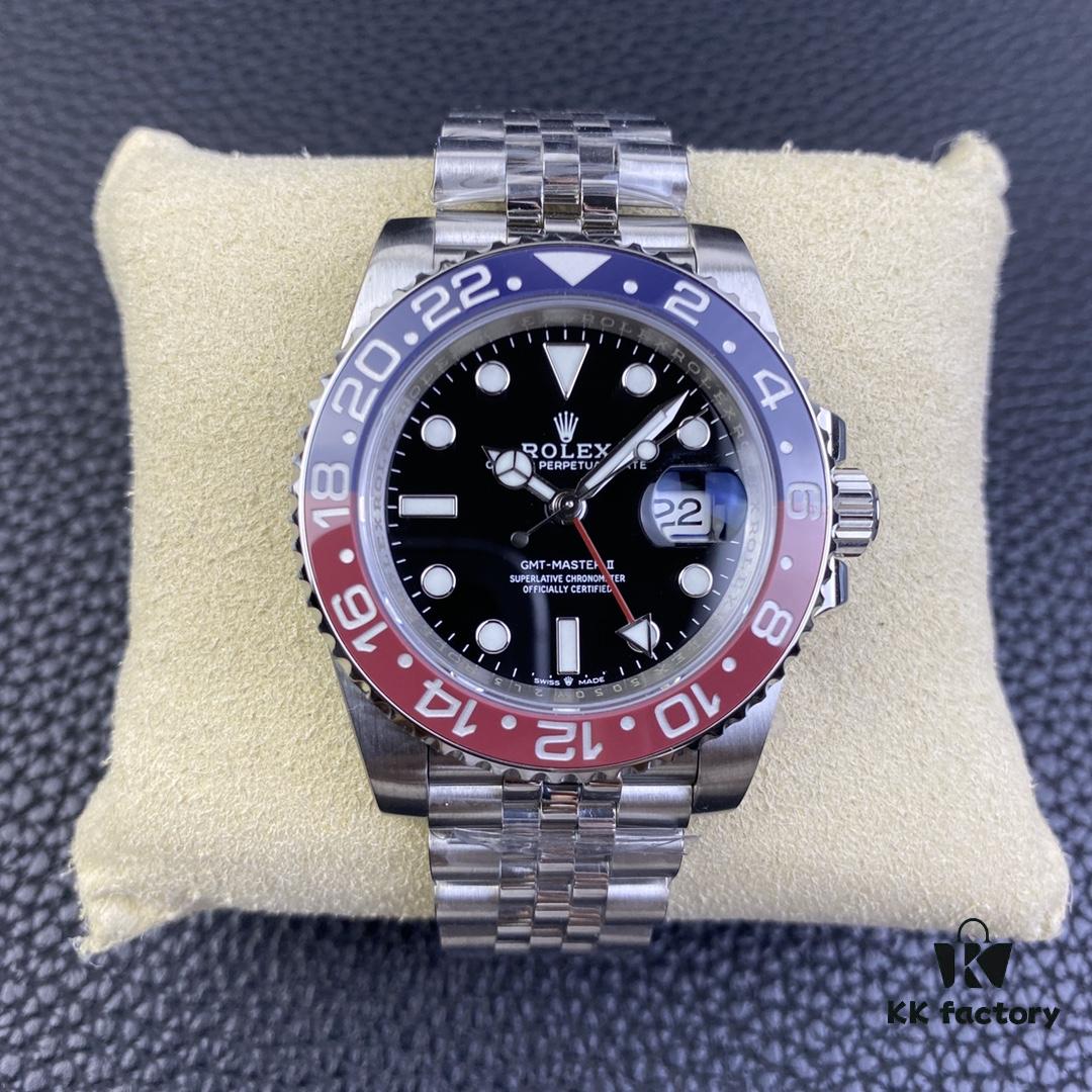 OW Factory Rolex GMT-Master Series 3186 Movement 40mm 904L Stainless Steel