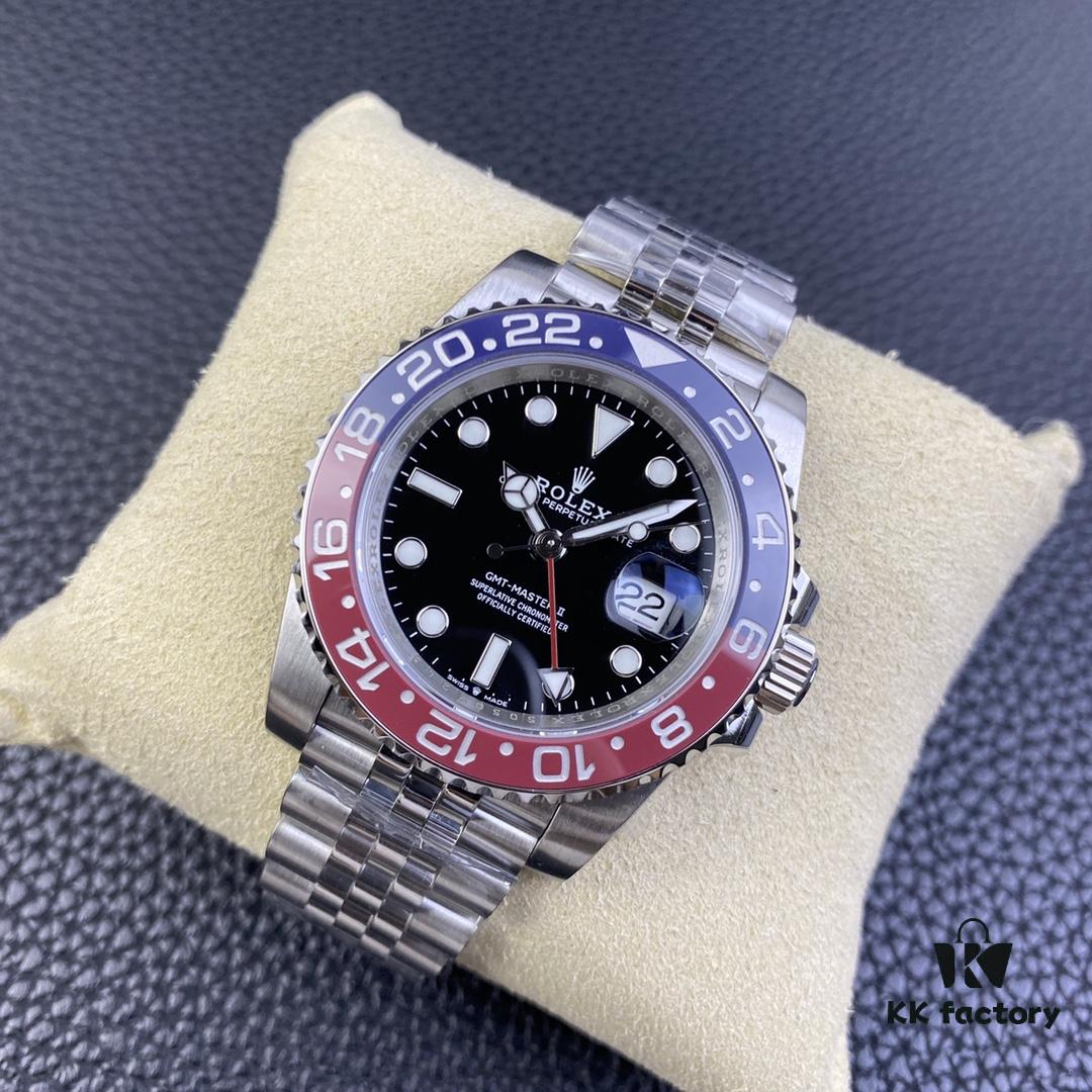 OW Factory Rolex GMT-Master Series 3186 Movement 40mm 904L Stainless Steel