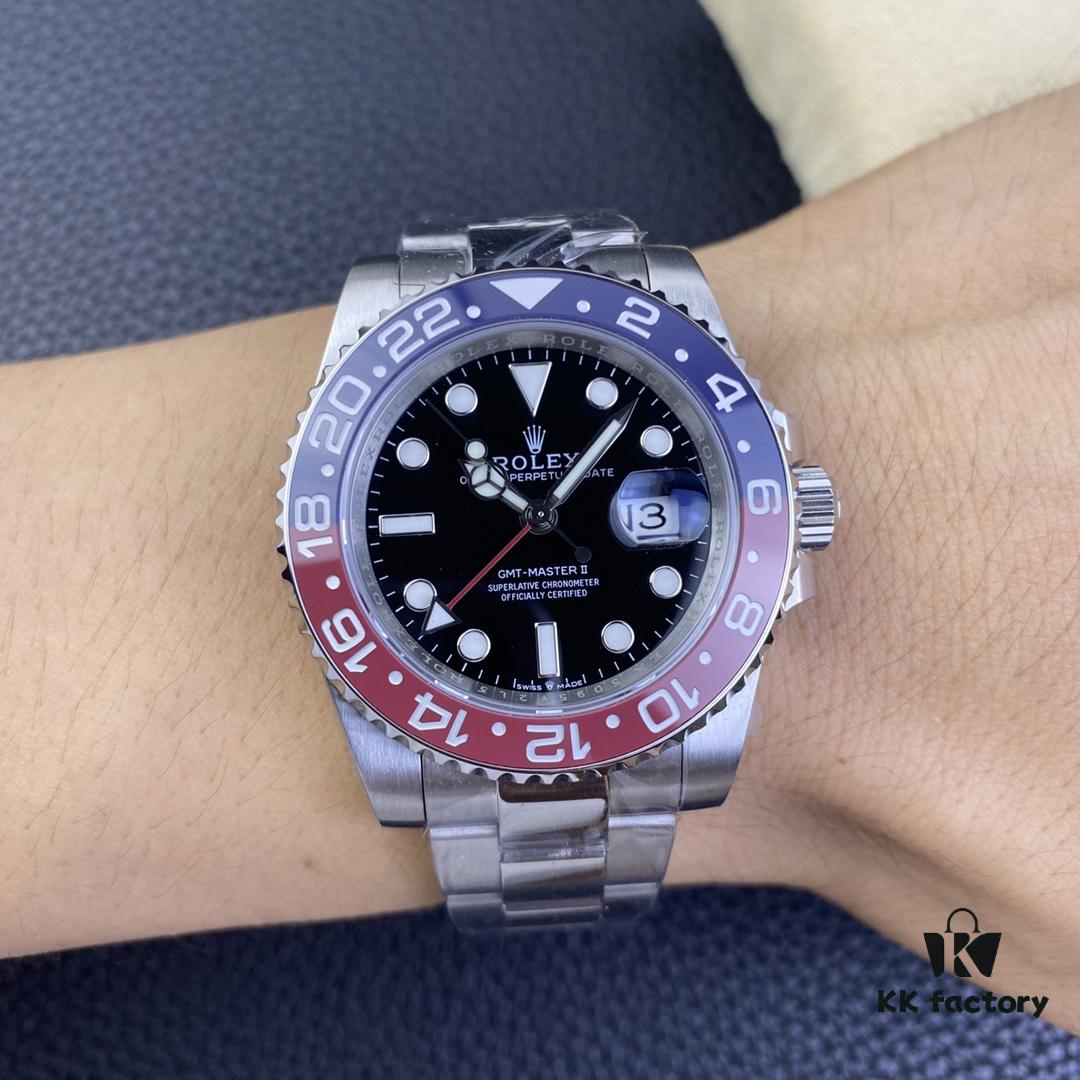 OW Factory Rolex GMT-Master Series 3186 Movement 40mm 904L Stainless Steel