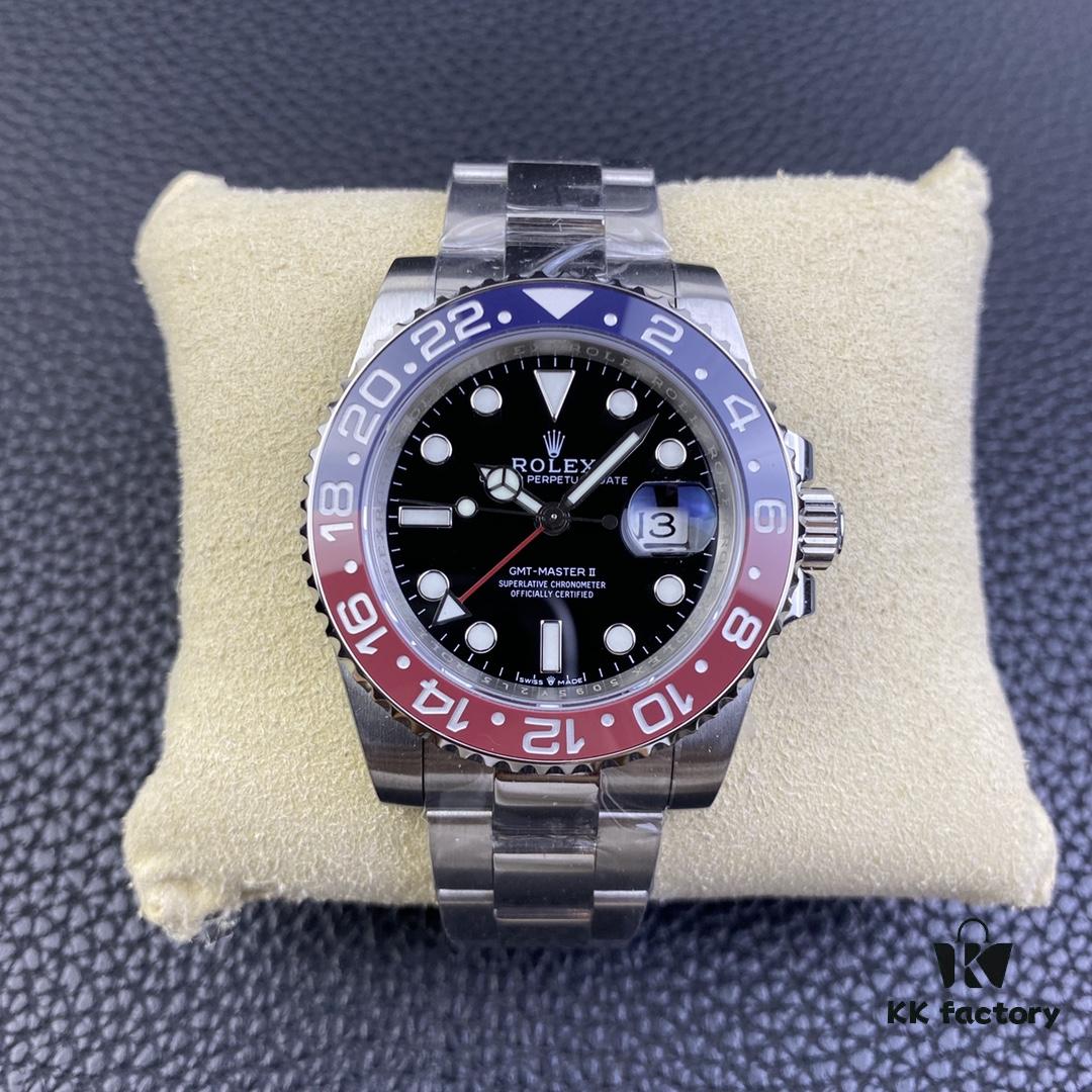 OW Factory Rolex GMT-Master Series 3186 Movement 40mm 904L Stainless Steel