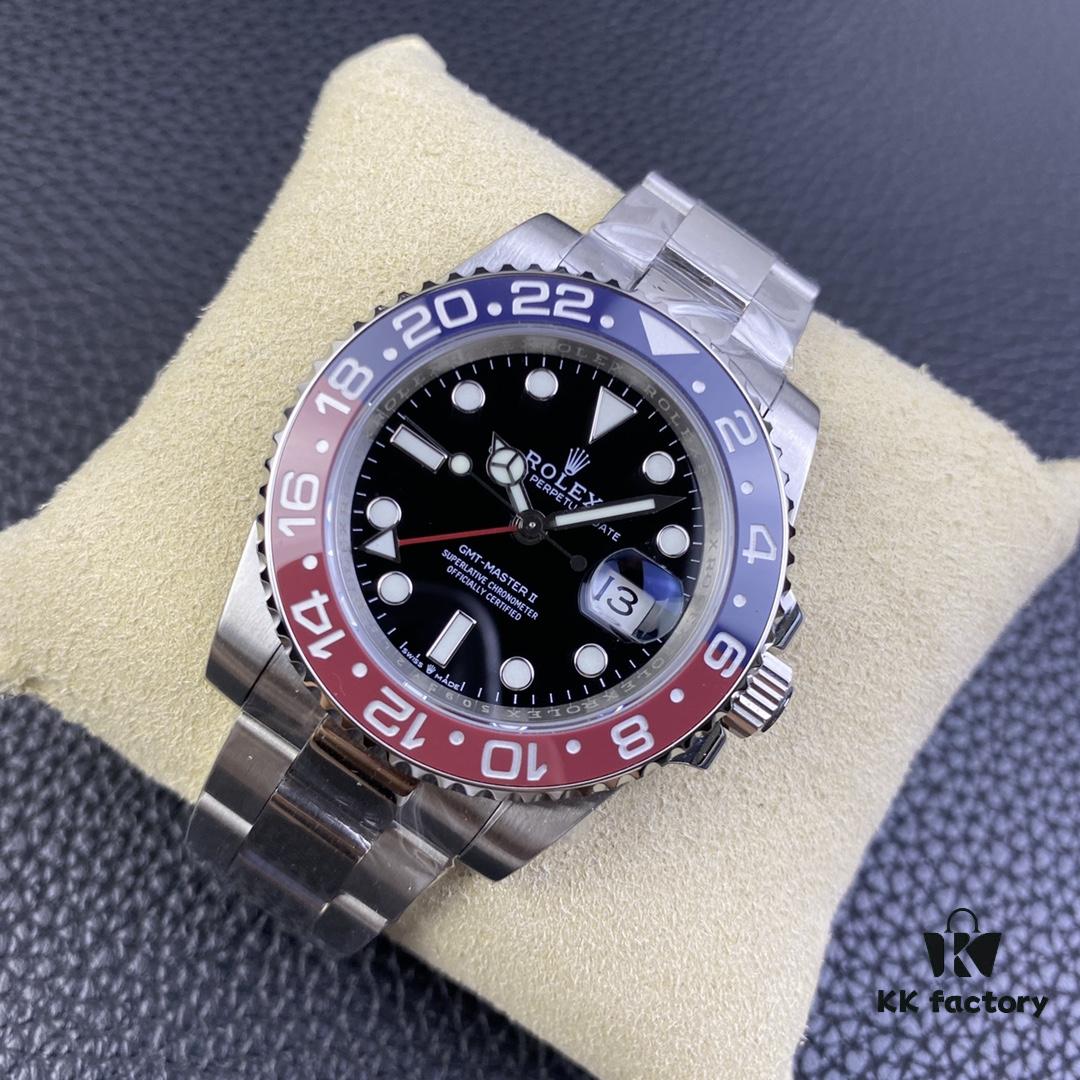 OW Factory Rolex GMT-Master Series 3186 Movement 40mm 904L Stainless Steel