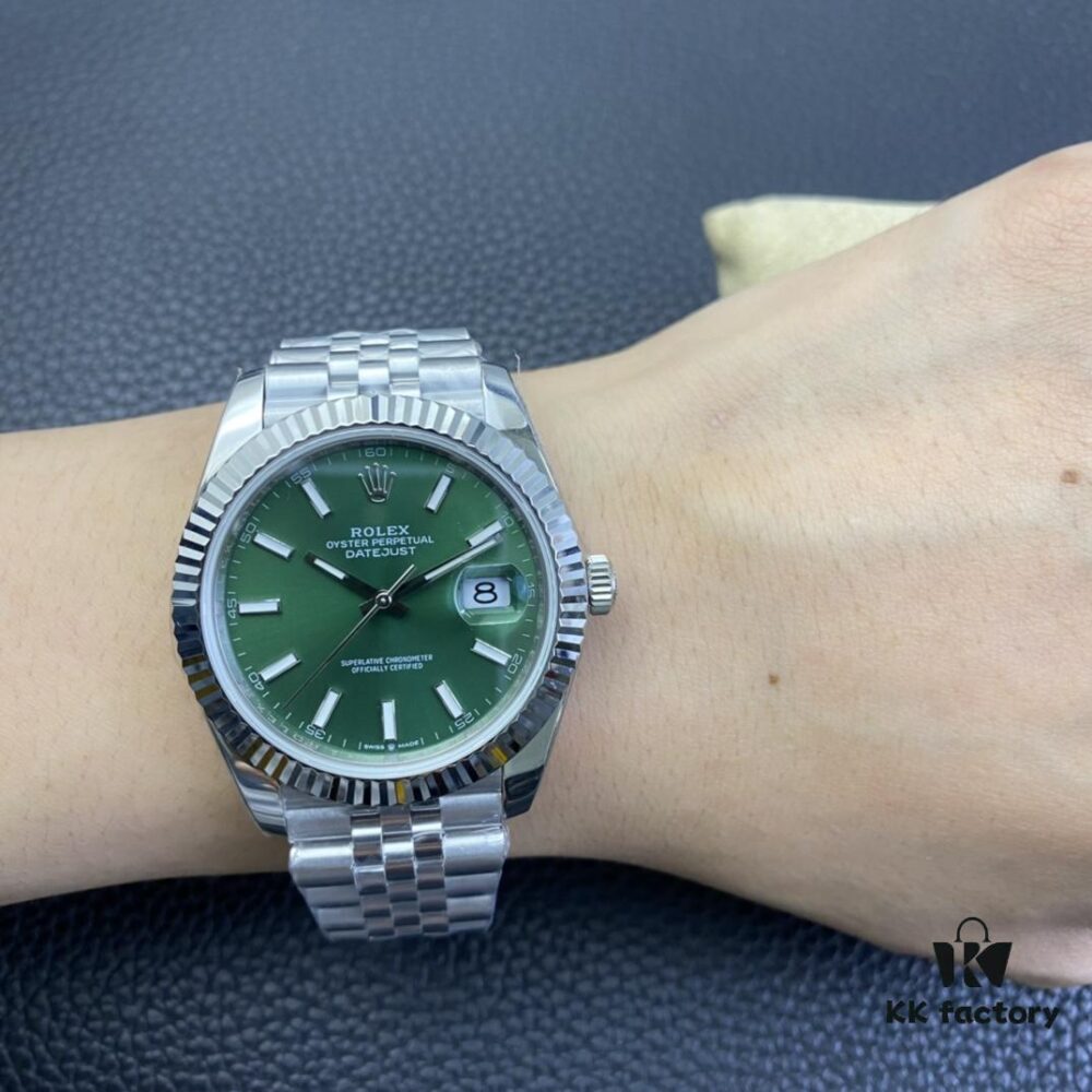 OW 2022 New Arrival Date Model 41MM Mint Green Dial Shanghai 3235 Movement