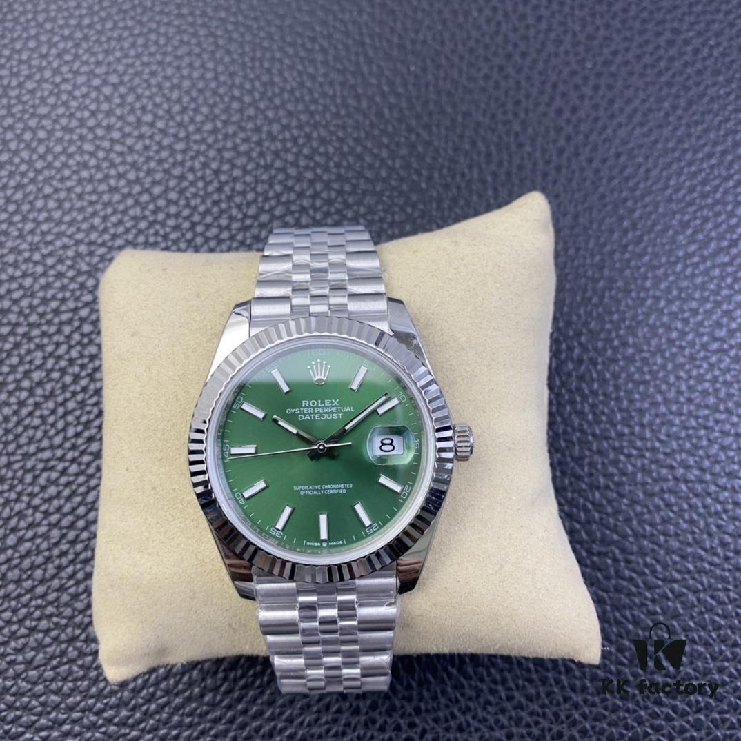 OW 2022 New Arrival Date Model 41MM Mint Green Dial with Shanghai 3235 Movement