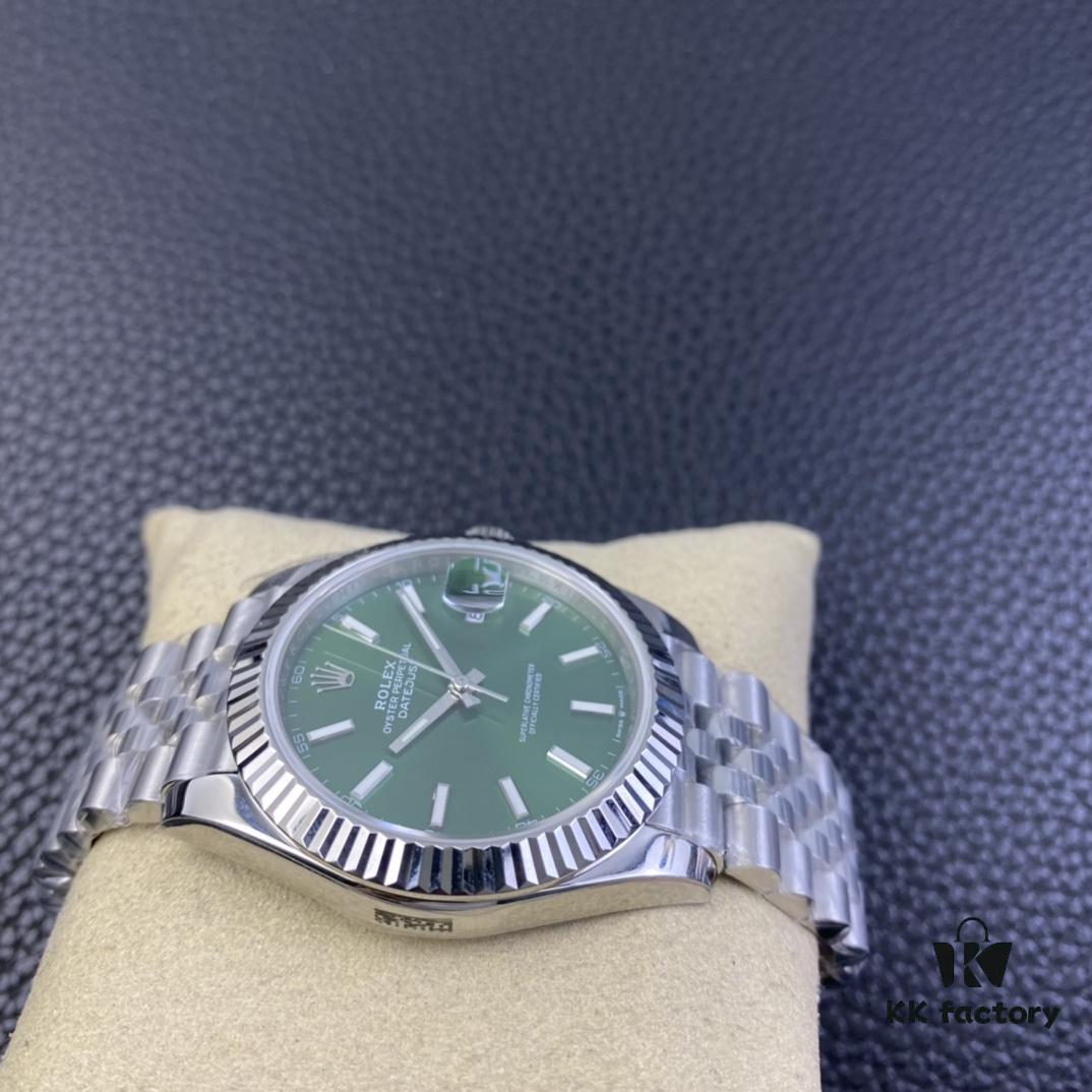 OW 2022 New Arrival Date Model 41MM Mint Green Dial with Shanghai 3235 Movement
