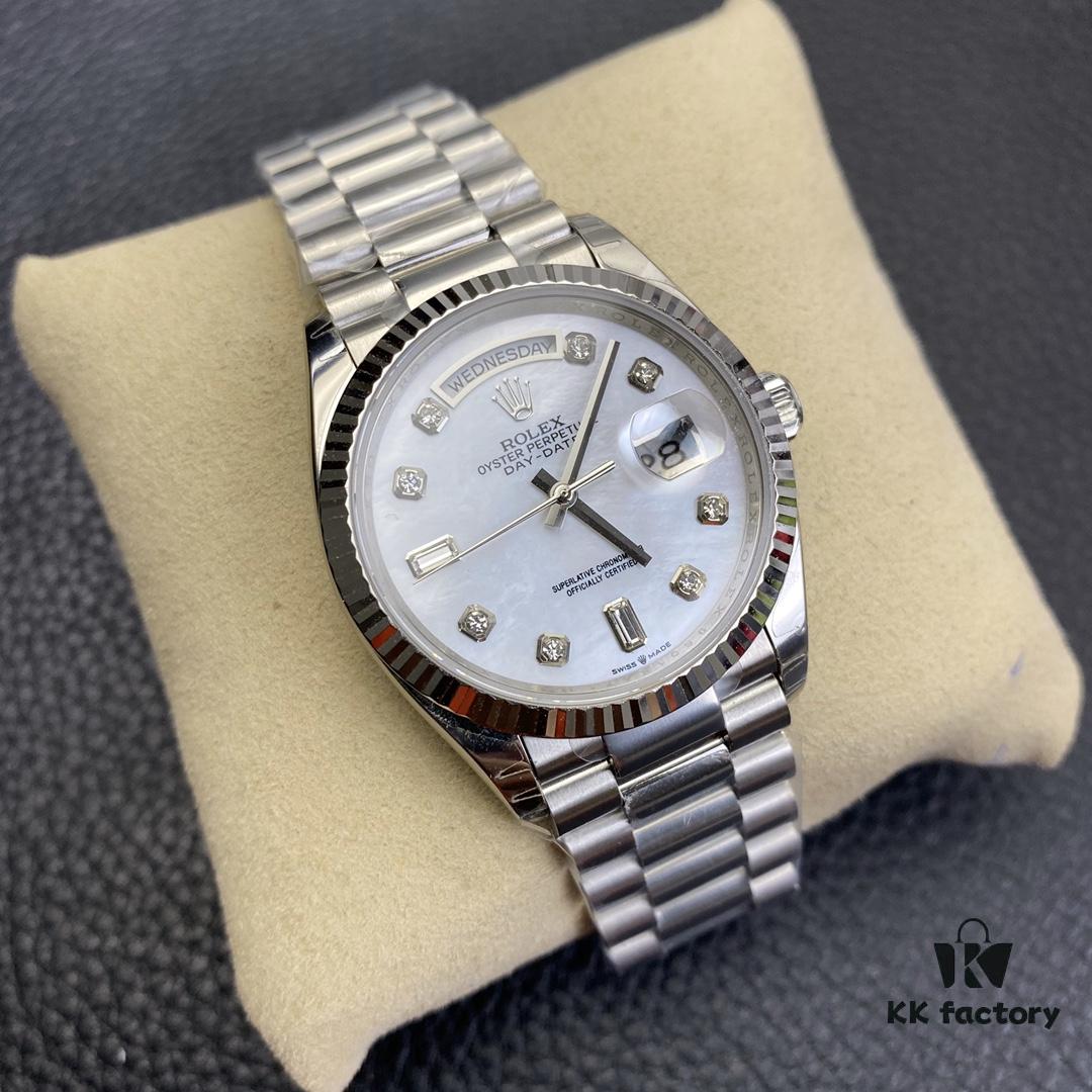 EW Rolex 36MM Day-Date Model with Mother-of-Pearl Dial