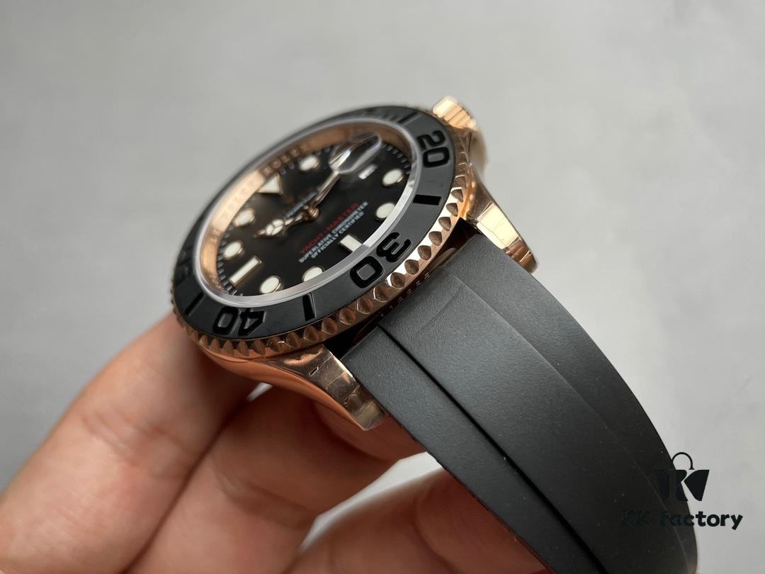 N Factory 40mm Best-selling Gold Yacht, the Best Version Available on the Market, Latest Dial Design, Most Authentic Rose Gold Color, Engraved Lettering on Clasp Matches Original in Font and Depth