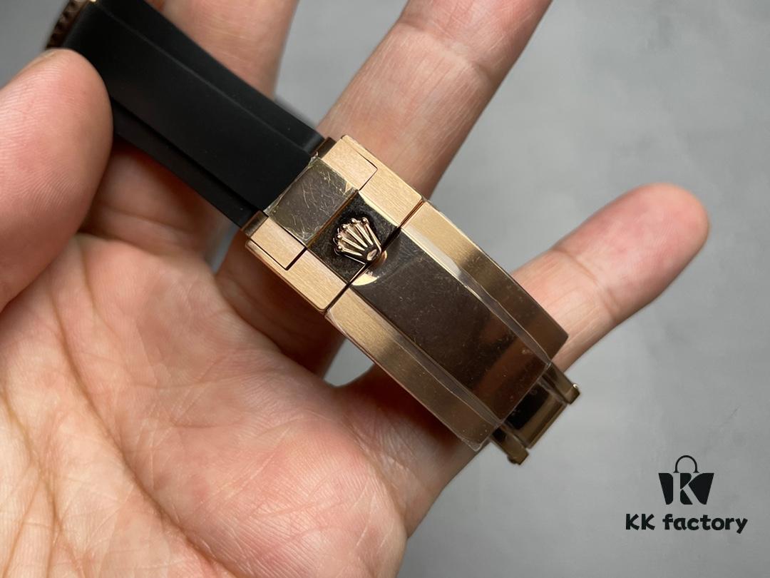 N Factory 40mm Best-selling Gold Yacht, the Best Version Available on the Market, Latest Dial Design, Most Authentic Rose Gold Color, Engraved Lettering on Clasp Matches Original in Font and Depth