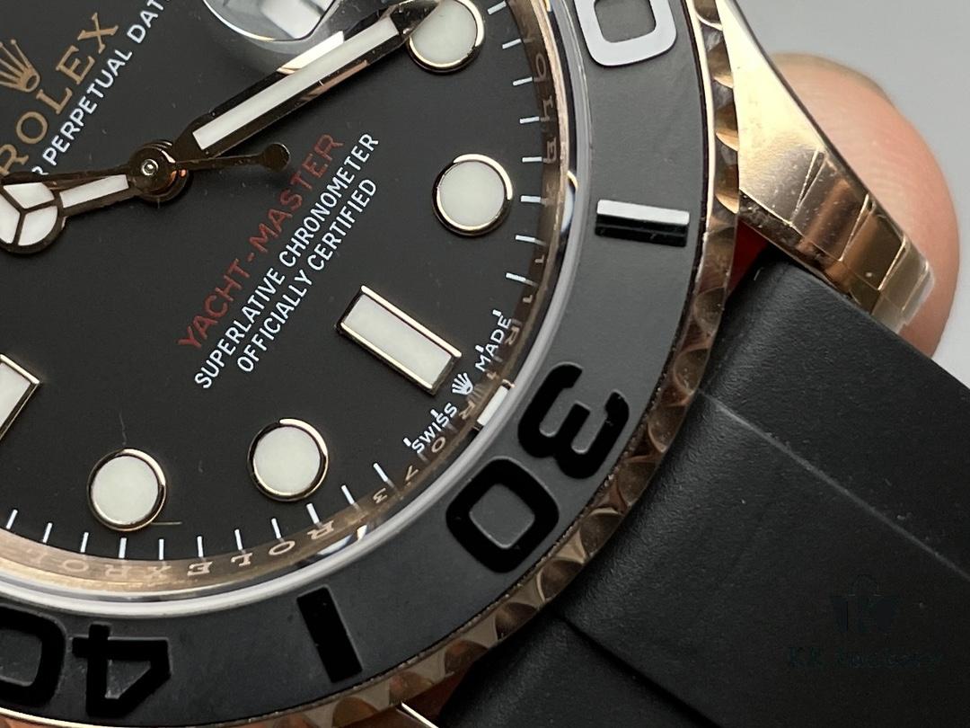 N Factory 40mm Best-selling Gold Yacht, the Best Version Available on the Market, Latest Dial Design, Most Authentic Rose Gold Color, Engraved Lettering on Clasp Matches Original in Font and Depth