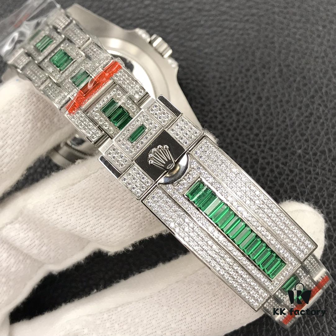 Luxury Masterpiece: Rolex SUB Diver Custom Diamond-Paved Edition