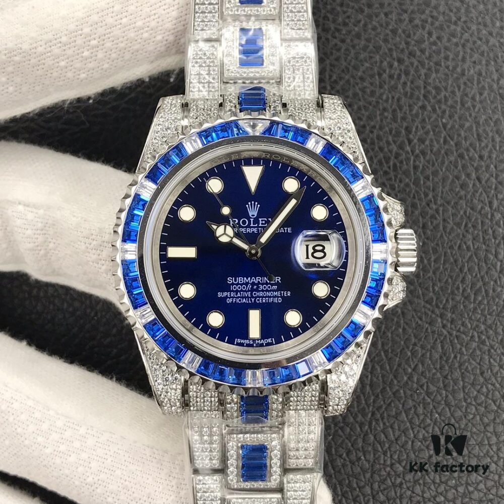 Luxury Masterpiece, Rolex SUB Diver Custom Diamond-Paved Edition