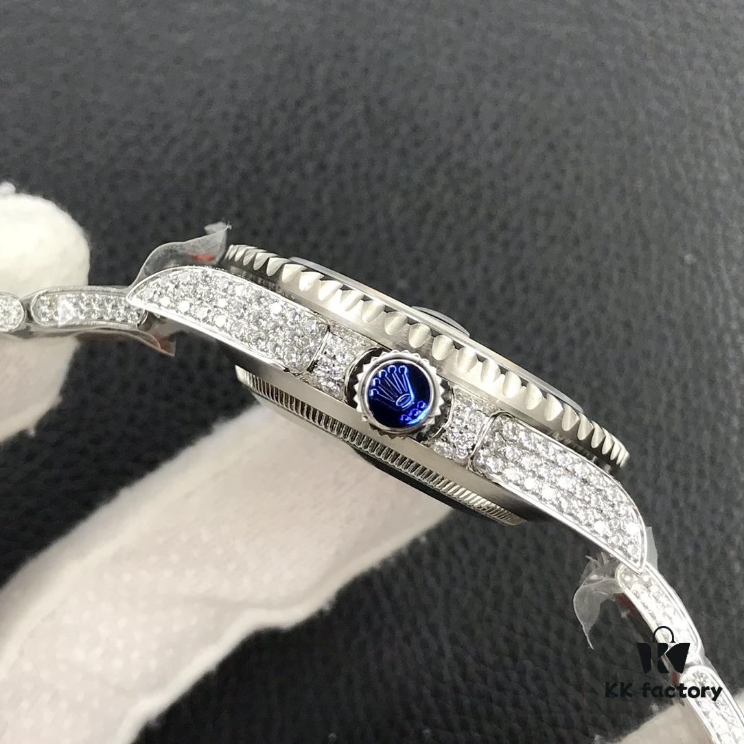 Luxury Masterpiece, Rolex SUB Diver Custom Diamond-Paved Edition