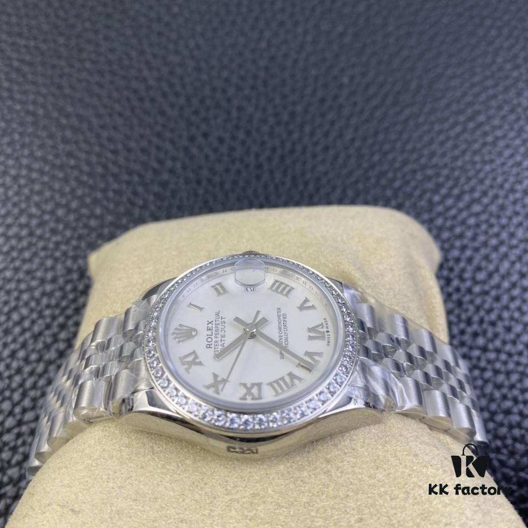 WF Log 31mm White Dial Roman