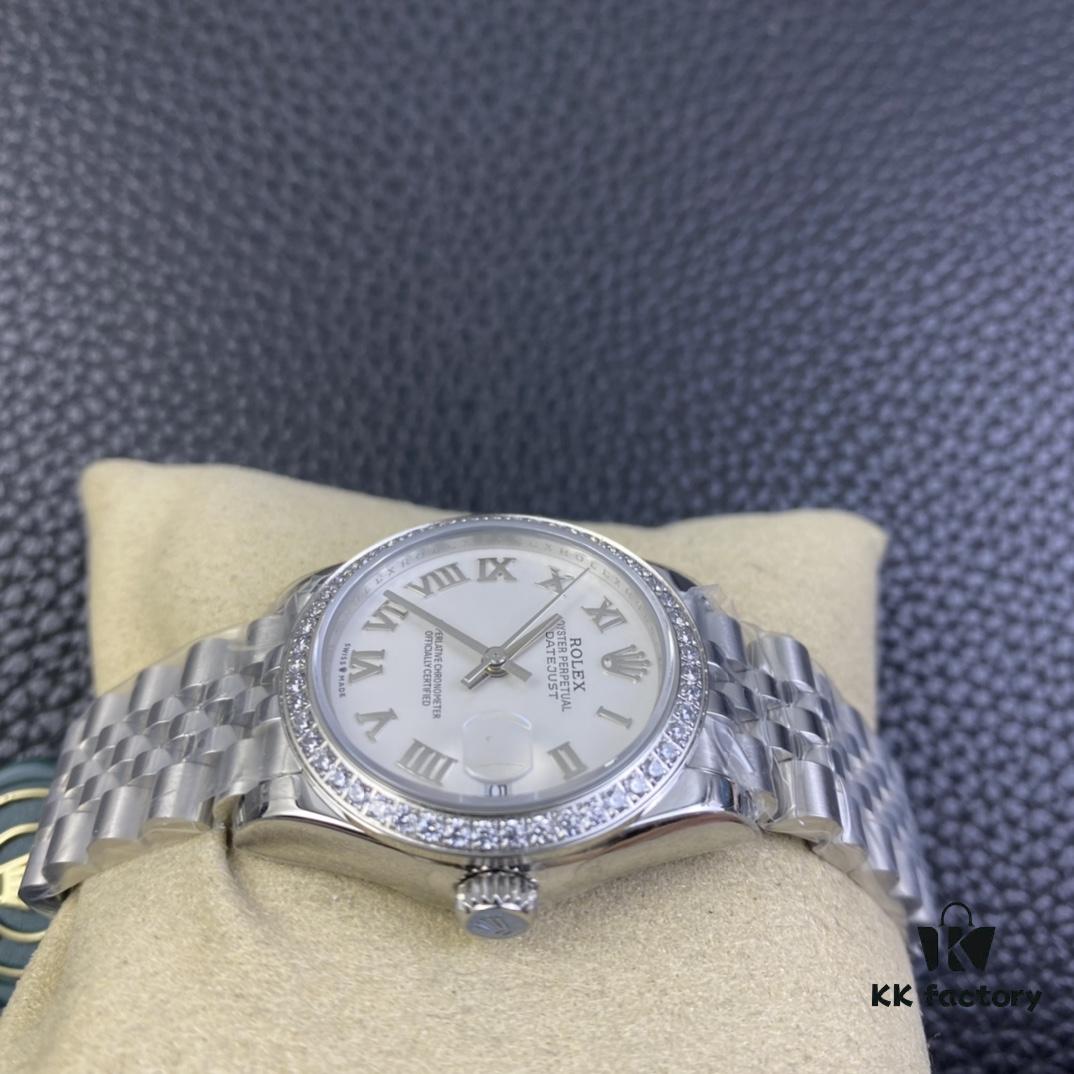 WF Log 31mm White Dial Roman