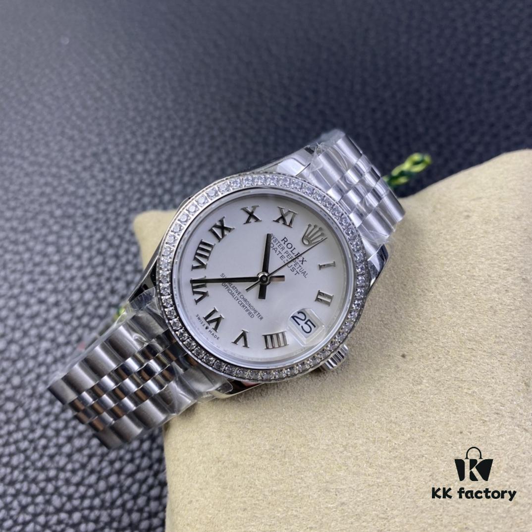 WF Log 31mm White Dial Roman