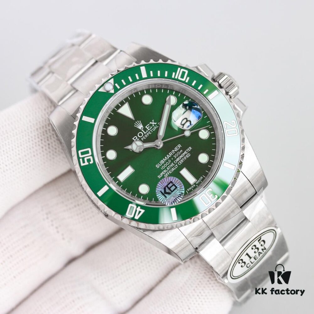 C Factory Ultimate Edition Submariner Date 116610LV 'Green Glitter' - Triple Code Integration, NFC Touch Card, Sapphire Lume Bead & One-Touch Release Clasp