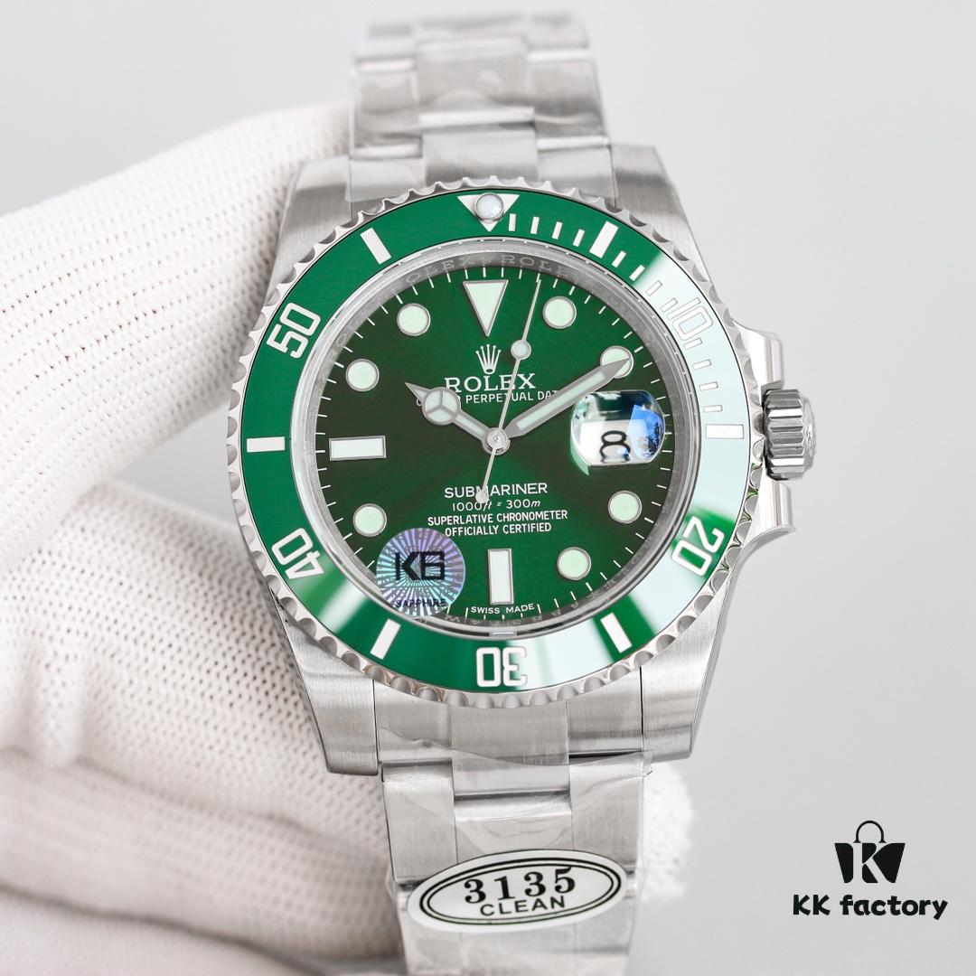 C Factory Ultimate Edition Submariner Date 116610LV 'Green Glitter' - Triple Code Integration, NFC Touch Card, Sapphire Lume Bead & One-Touch Release Clasp