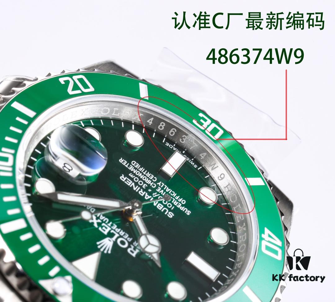 C Factory Ultimate Edition Submariner Date 116610LV 'Green Glitter' - Triple Code Integration, NFC Touch Card, Sapphire Lume Bead & One-Touch Release Clasp